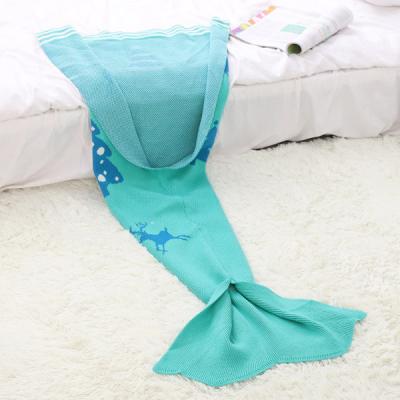 China 2016 Christmas Gift 100% Acrylic Mermaid Blanket for Children for sale