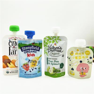 China Custom Printed Guanhui Moisture Proof Drink Stand Up Bags Juice Baby Food Packaging Plastic Jelly Bag With Spout for sale