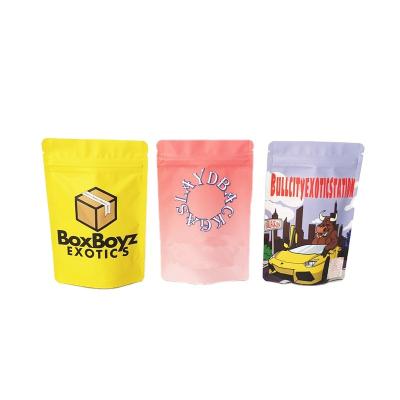 China Guanhui custom printing laminated zipper plastic sachet bags green tea coffee medibles moisture proof bags for food for sale