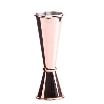 China Viable Success Rose Gold Cocktail Jigger from Amazon with Measures Inside, Double Jigger 2 Ounces Small 1 Ounce Japanese Measure for sale