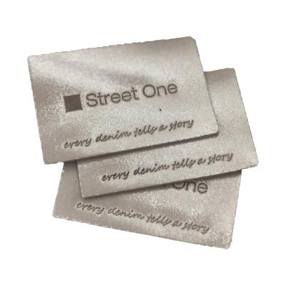 중국 Silver Color Leather Clothing Tags Private Patch For Heavy Duty Garment 판매용