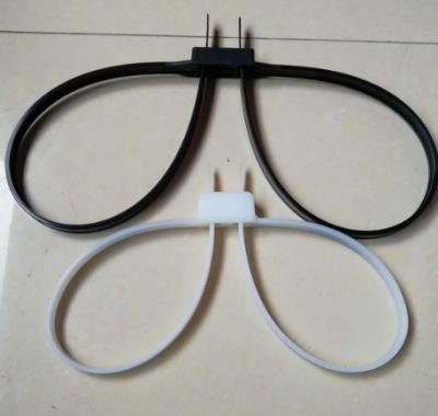 China Double Loop Hand Strap Self Adhesive Plastic Strap Cable Tie Nylon Hand Strap for sale