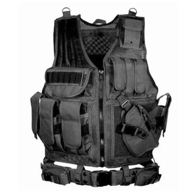 China Outdoor Camouflage Polyester Army Outdoor Military Game Hunting Tactical Vest For Camping Hiking for sale