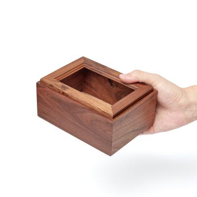 China Handmade Wholesale Small Wooden Boxes Stash Box Mystery Box for sale