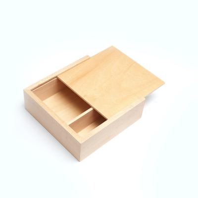 China Handmade Wooden Trinket Box Custom Jewelry Box Maple Tea Gift Packaging Storage Box for sale