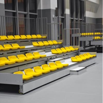 China Steel Frame Retractable Bleacher Seating System with 900mm Stair Width for sale