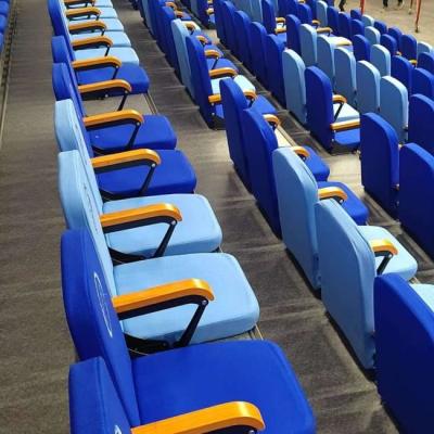 China Indoor Telescopic Bleacher Seating with Customized Size and Aisle Handrail Accessories for Events for sale