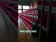 OEM Soft Cushion Telescopic Bleacher Seating Tribune Seating W900mm Step