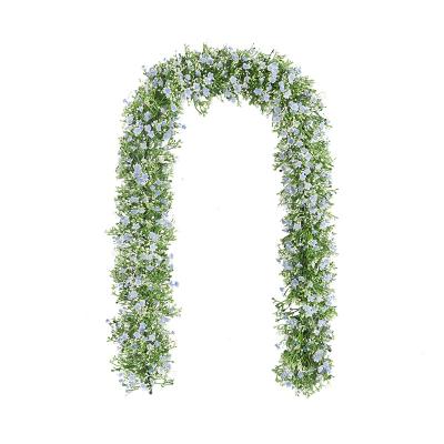 China Decorative simulation plastic wedding 1.3M White Stargazer Rattan Scandinavian style plastic decoration simulation flowers for sale