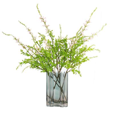 China Plastic+Silk Home Decoration Simulation Of Daisy Flowers Simulation Of Plastic 5 Heads Grass Bouquet for sale