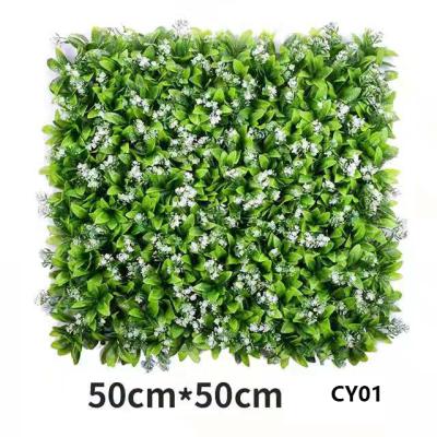 China Building and Garden Decor Green Hedge Wall Panel Classic High Quality Plastic Exterior Artificial Wall for sale