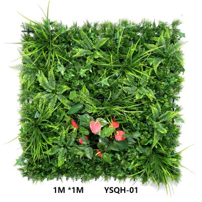 China Classic High Recommend Customized Indoor Outdoor Home Decor Grass Wall Plant Green Plastic Artificial Wall for sale