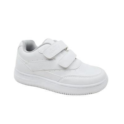 China Latest Flat Girls Fashion Casual Shoes Boys Sports Shoes White Sneakers Kids for sale