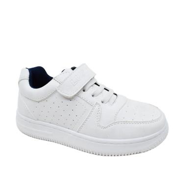 China Latest New Flat Fashion Girls Shoes Sport Casual Shoes Boys Kids Sneakers White for sale