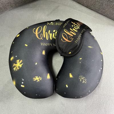 China 2022 Hot Sale Dust Mite Anti Dust Pillow U Shape Neck Pillow NEW CUSTOMIZE OEM With Eye Mask for sale