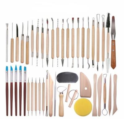 China Manicure Clay Pottery Tools Carving Multifunctional Hot Sale Clay Tools Clay Carving Knife Silicone Pens for sale