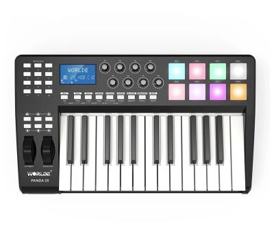 China Digital MIDI Piano Keyboard Worlde Panda 25 Keys MIDI Keyboard Controller Piano USB Music Production for Musical Instrument for sale