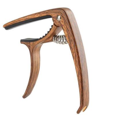 China Wholesale GUITAR guitar capo wood color bonnet for Stringed of guitarras parts and accessories instruments for sale