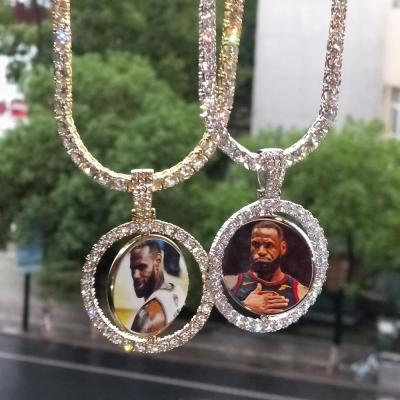 China Custom Hiphop Trend Photo Necklace Pendants For Men Fashion Hip Hop Jewelry for sale