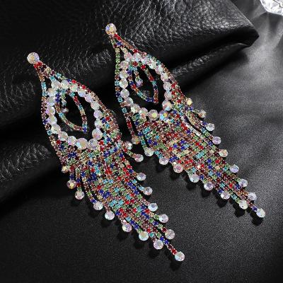 China FASHIONABLE Europe and America long tassel border accessories creative bridal earrings earrings for sale