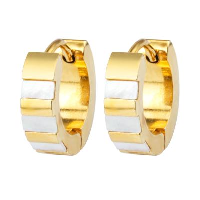 China Wholesale Lead Free Nickel Free Joyeria Acero Inoxidable 18K Gold Hoop Earrings From China Manufacturer for sale