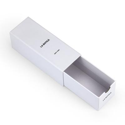 China Handmade Luxury High Quality Slip Gift Box Drawer Paper Box Packaging Matt White Custom Logo Boxes for sale