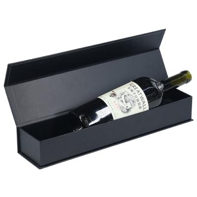 China Handmade Wholesale Luxury Magnetic Closure Custom Printing Rigid Cardboard Wine Box Gift Packaging Box for sale