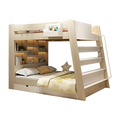 China Scandinavian Single Storage Mode Across Same Width Double Bunk Bed for sale