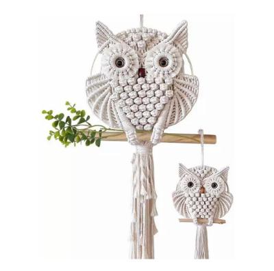 China M002 Owl Traditional Macrame Wall Hanging Rope Macrame Cotton Rope For Macrame for sale