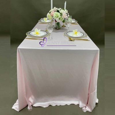 China TC064 Fancy Stretch Table Cloth Spandex Luxury Table Cloth Polyester Wedding Round Table Cloth for sale