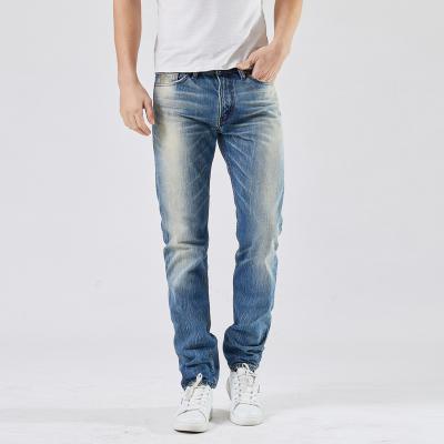 China Breathable Origin Frayed Jeans Blue Denim For Men Casual Pants High Qty OEM Customized for sale