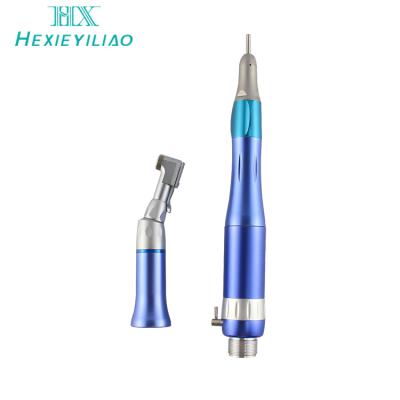 China Grind Dental Equipment High Quality Blue 2 Hole Three Piece Low Speed ​​Dental Handpiece Set for sale