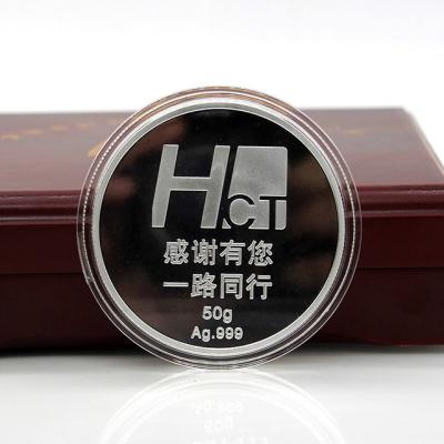 China Custom Souvenir 24k Gold Pure China Metal Silver Coin 999 Bars Bullion Coins for sale