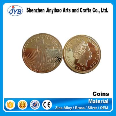 China Custom Metal European Royal Family Gold Coin Queen Elizabeth Design Souvenir Gift Metal Coin for sale