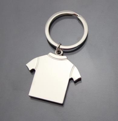 China Promotional / Souvenir Personalized T-shirt Shape Metal Key Chain Key Chain Can Be Customized Advertising And Logo for sale