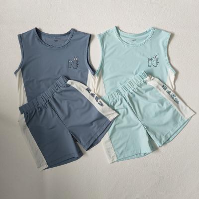 China Summer Soft Children's Suit Sleeveless 2 Piece Kids Wear Children's Clothing Set Children's Clothing for sale