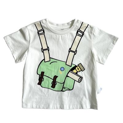 China Cute Design Custom Logo Printing Small Girls Children T-shirts Kids Tees Summer Clothing Anti-Shrink for sale