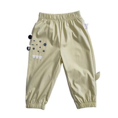 China Color Fade Proof Casual Children Boys Anti-mosquito Air Conditioning Pants Cotton Sweatpants for sale