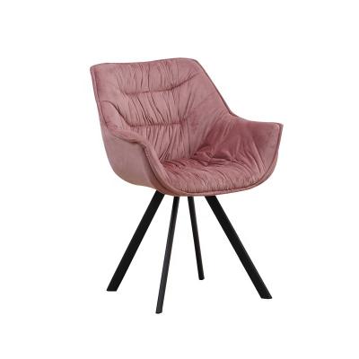 China Modern Modern Leisure Velvet Dining Chair With New Design Stitching for sale