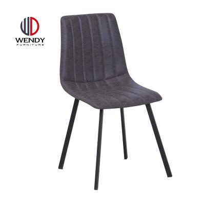 China Hot Selling Popular European Metal Cooling Legs Dining Chair With Fabric Velvet Seat for sale