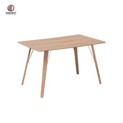 China 2021 New Look Hot Nordic Style Adjustable Cheap Scandinavian Square Wooden MDF Dining Table (from Others Sale) for sale