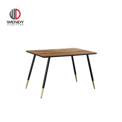 China Contemporary china morden kitchen furniture cheap 6 seater table with MDF Table top for sale