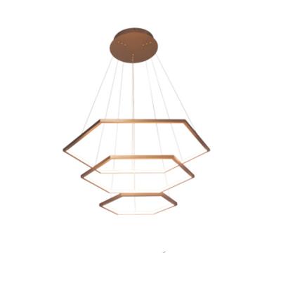 China Residential Modern Chandelier Light Led Acrylic Wavy Pattern Personality Fishing Line Pendant Light for sale