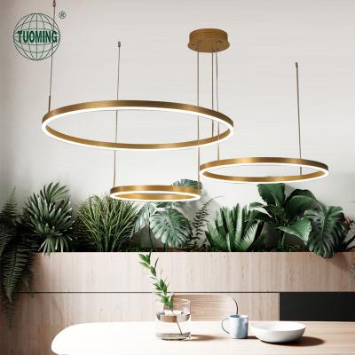 China Factory Direct Sale Residential Aluminum Led Chandelier Hanging Light Lighting Modern Pendant Chandelier For Dining Room for sale