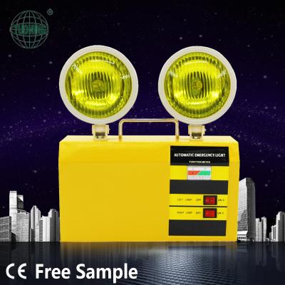 China Emergency Light Factory Wholesale CE Emergency Spot Light Kit Wall Surface Mount Rechargeable Twin Light for sale