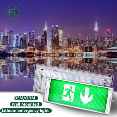 China Emergency Exit Lighting CE High Quality Rechargeable Fluorescent Tube Emergency Light Emergency Exit Lantern for sale