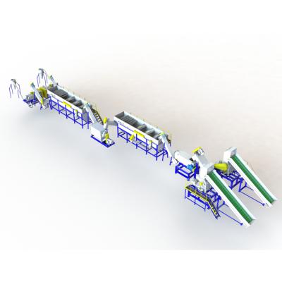 China Jumbo Bucket PURUI PE / PP Film PP Bag Washing Recycling Line With Plastic Compression Dryer for sale