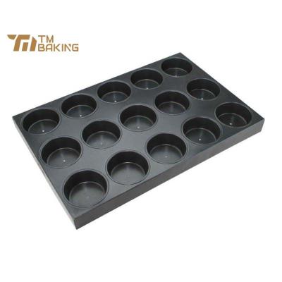 China Sustainable Commercial Custom Metal Bakeware Nonstick Pancake Pans Large Jumbo Muffin Cupcakes Baking Tray for sale