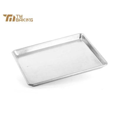 China Sustainable Bakery Bakeware 600*400 mm Tray Non-Stick Rectangle Oven Aluminum Baking Tray Baking Biscuit Sheet Pan for sale