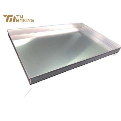 China Viable Bakery Bakeware 400*600mm Tray Non-Stick Rectangle Oven Aluminum Baking Tray Baking Biscuit Sheet Pan for sale